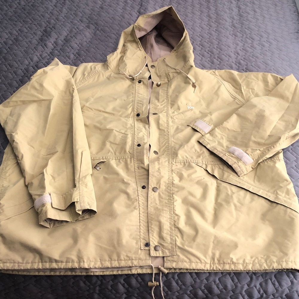 GORE-TEX 10X Men's Tan Hooded Raincoat
